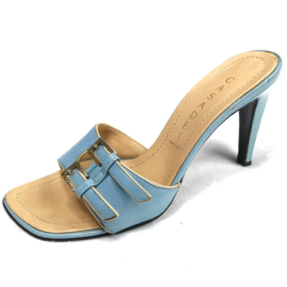Casadei Italian made Blue all leather sandals